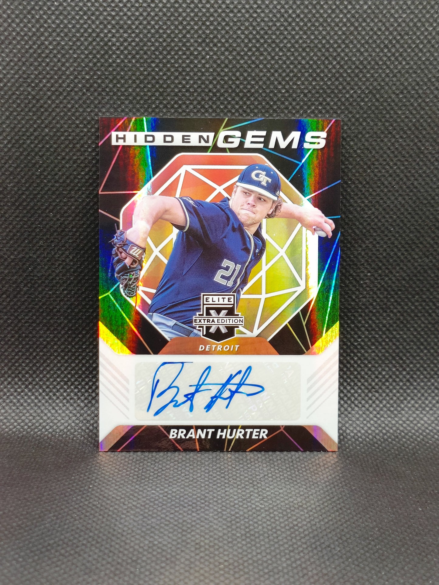 Brant Hurter - 2021 Panini Elite Extra Edition Hidden Gems Auto - Detroit Tigers