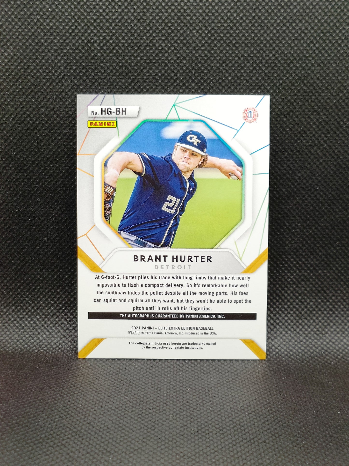 Brant Hurter - 2021 Panini Elite Extra Edition Hidden Gems Auto - Detroit Tigers