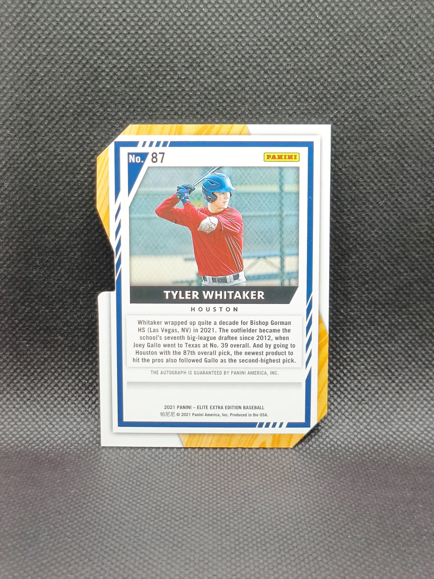 Tyler Whitaker - 2021 Panini Elite Extra Edition New Decade Auto - Houston Astros