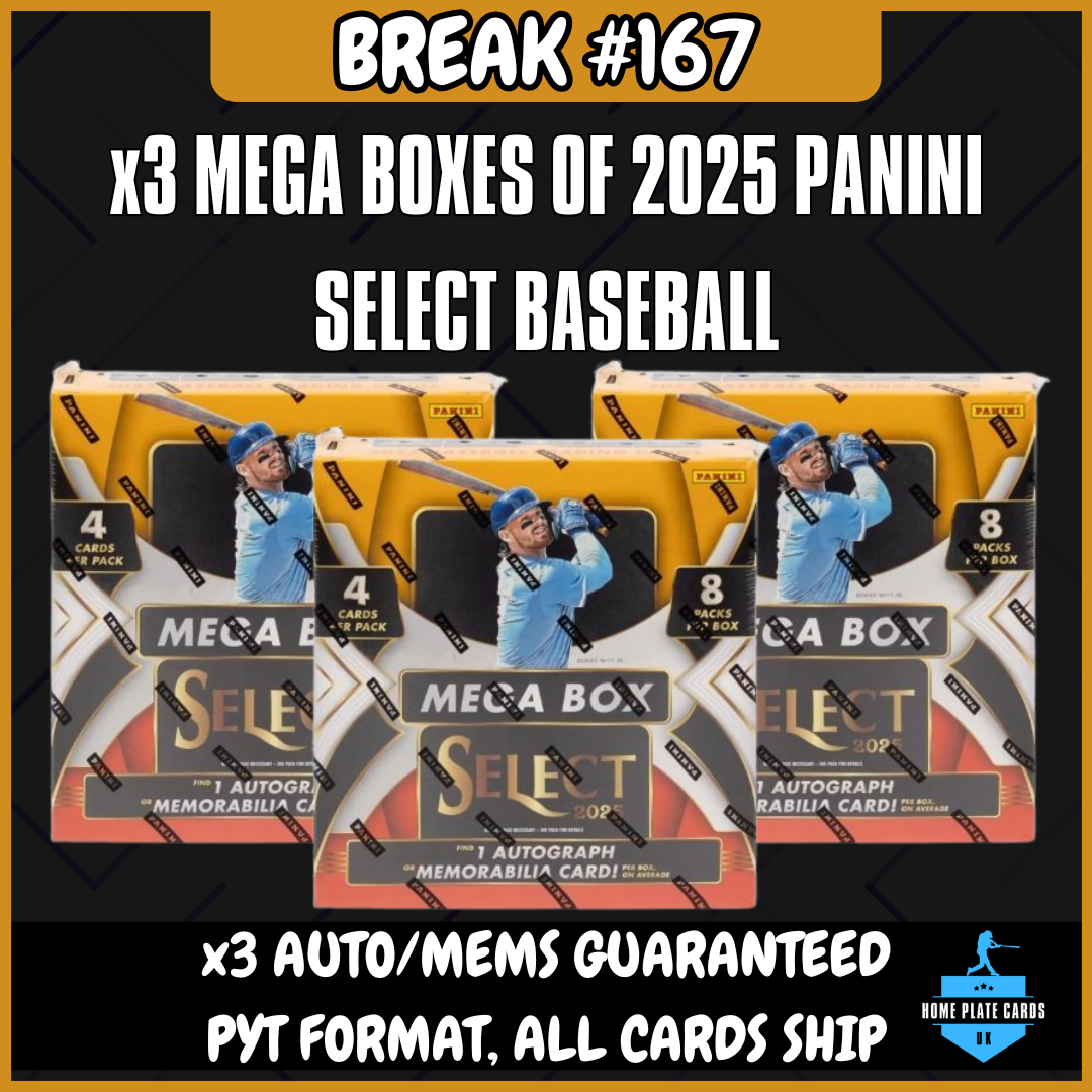 Break #167 - x3 2025 Panini Select Baseball Mega Boxes - 3 Hits - Full PYT