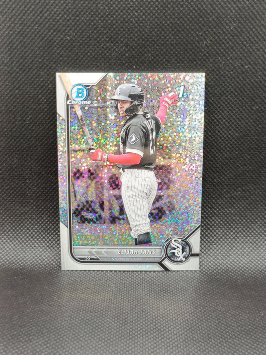 Elijah Tatis - 2022 Bowman Chrome 1st Bowman Speckle Refractor /299 - Chicago White Sox