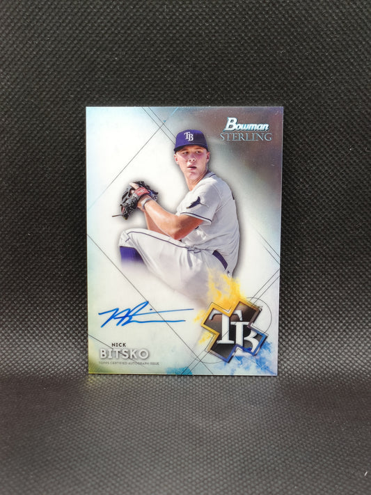 Nick Bitsko - 2021 Bowman Sterling Auto - Tampa Bay Rays