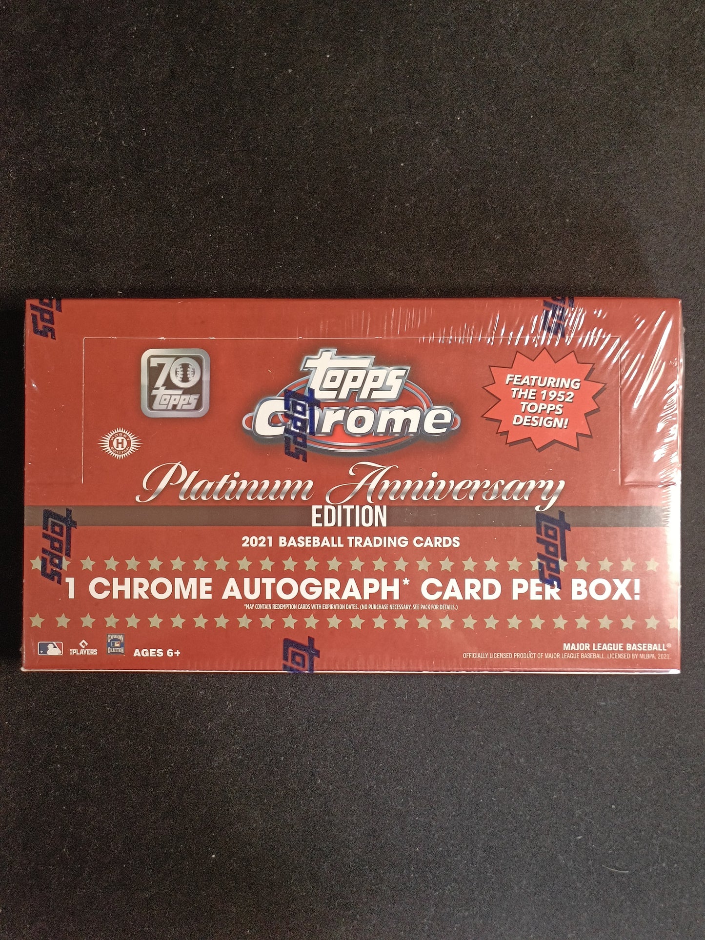 2021 Topps Chrome Platinum Anniversary Edition Hobby Box - 1 Auto