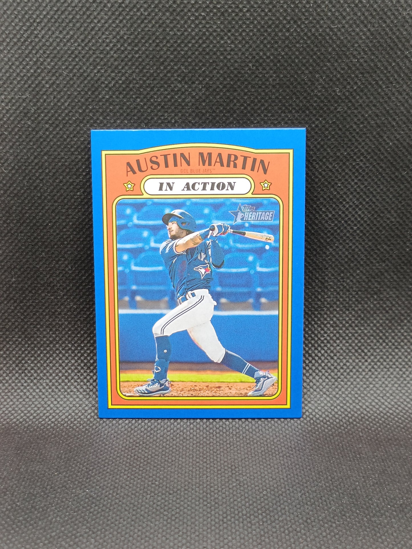 Austin Martin - 2021 Topps Heritage Minor League Blue /99 - Toronto Blue Jays
