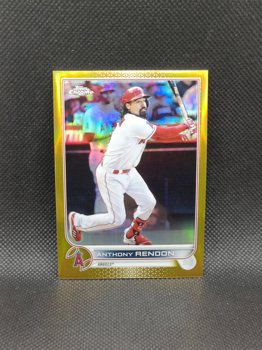 Anthony Rendon - 2022 Topps Chrome Gold Refractor /50 - LA Angels