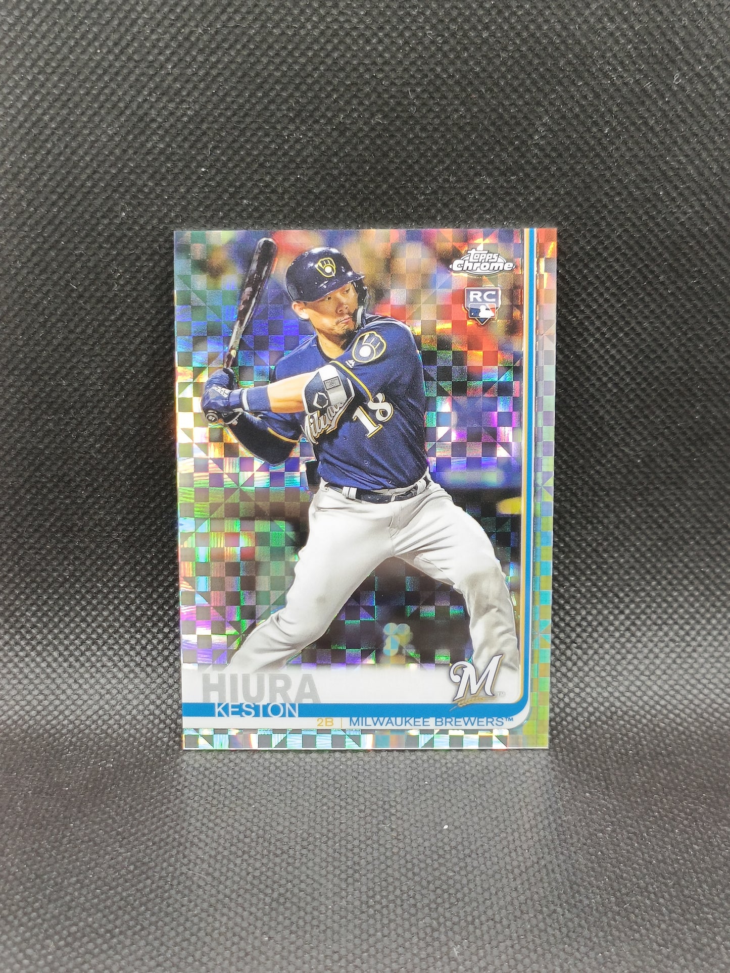 Keston Hiura - 2019 Topps Chrome Update Rookie X-Fractor /199 - Milwaukee Brewers