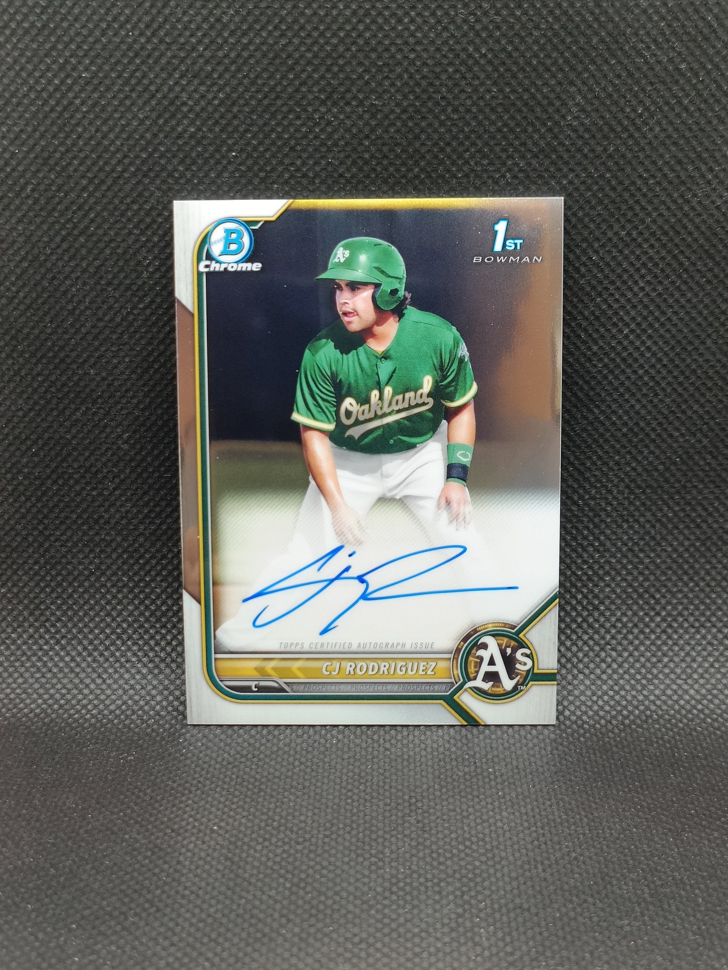 CJ Rodriguez - 2022 Bowman Chrome 1st Bowman Auto - Oakland A's