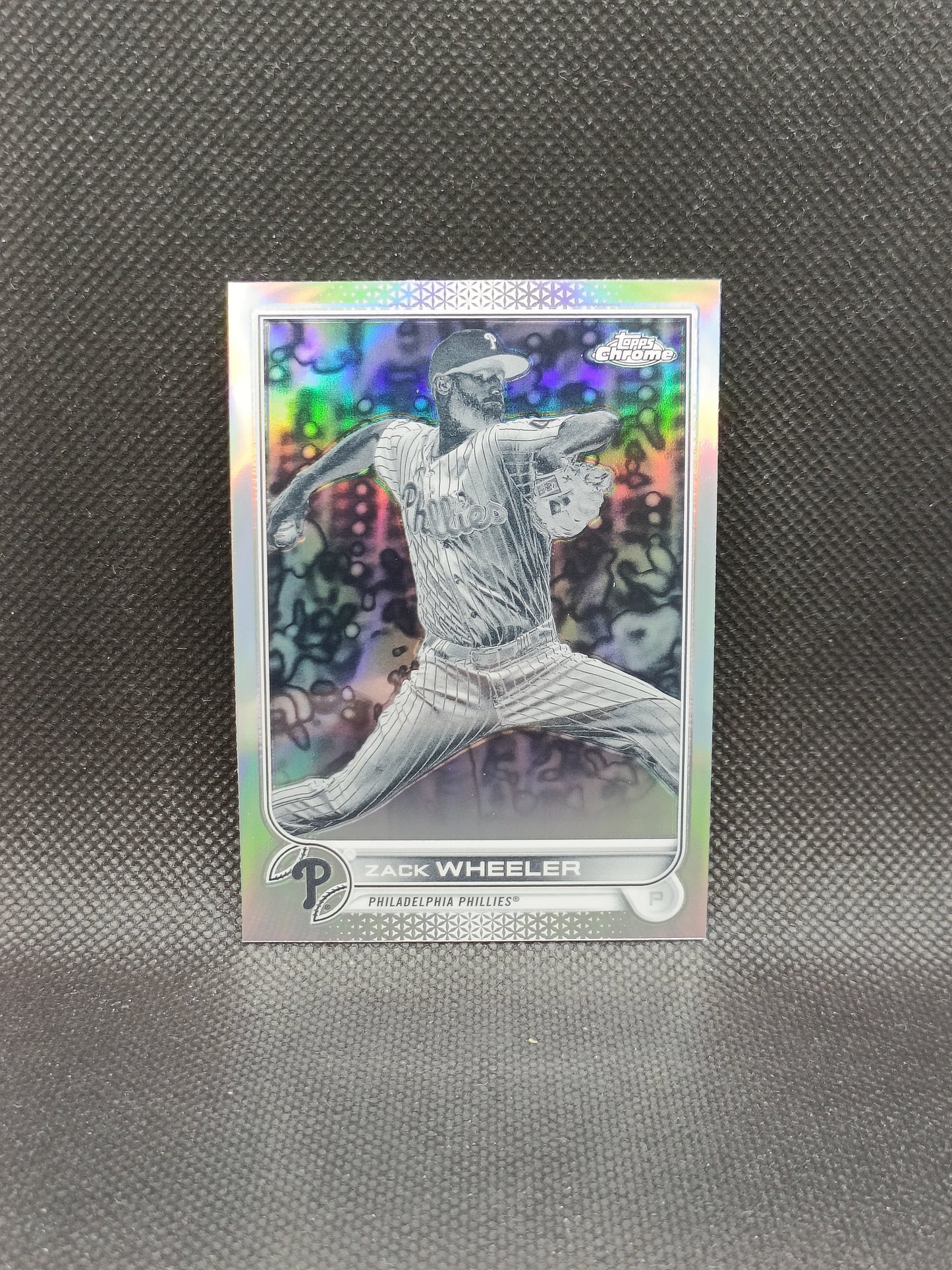 Zack Wheeler - 2022 Topps Chrome Negative Refractor - Philadelphia Phillies