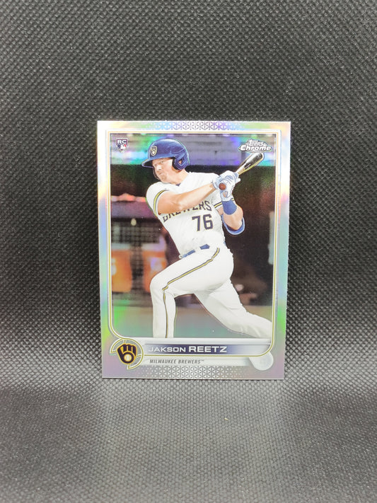 Jakson Reetz - 2022 Topps Chrome Rookie Refractor - Milwaukee Brewers