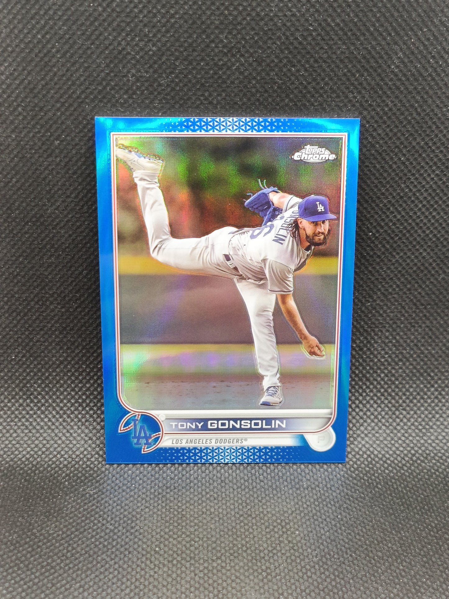 Tony Gonsolin - 2022 Topps Chrome Update Blue Refractor /199 - LA Dodgers