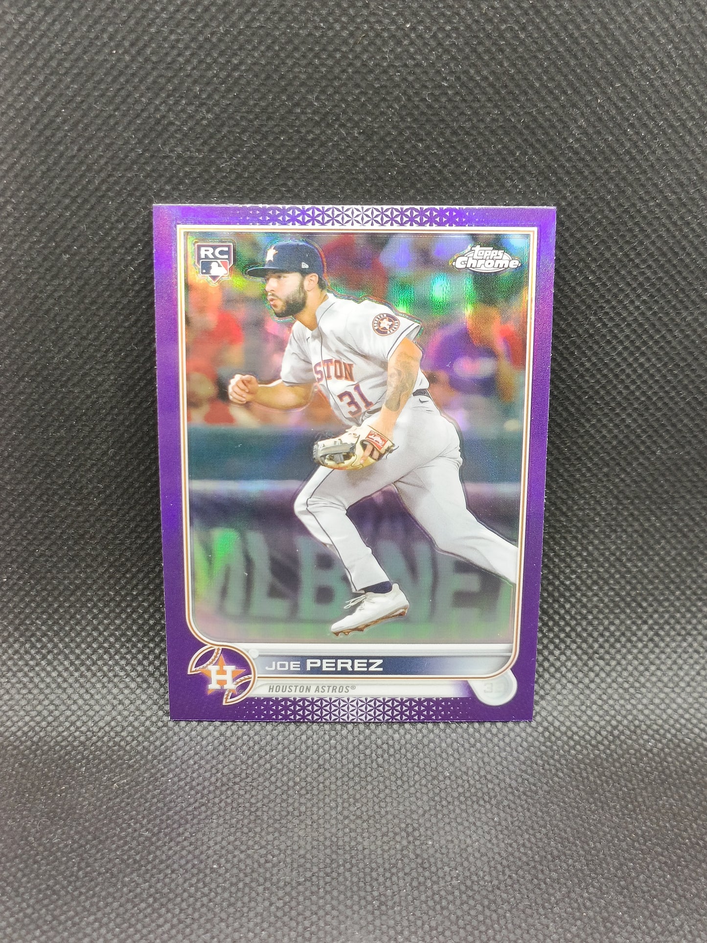 Joe Perez - 2022 Topps Chrome Update Rookie Purple Refractor - Houston Astros