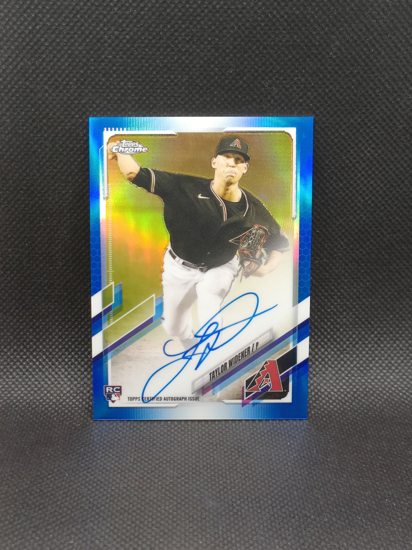 Taylor Widener - 2021 Topps Chrome Rookie Auto Blue Refractor /150 - Arizona Diamondbacks