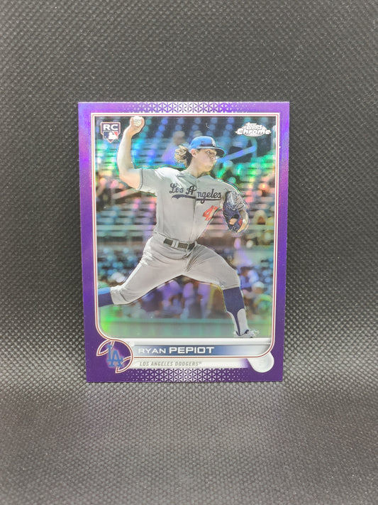 Ryan Pepiot - 2022 Topps Chrome Update Rookie Purple Refractor - LA Dodgers