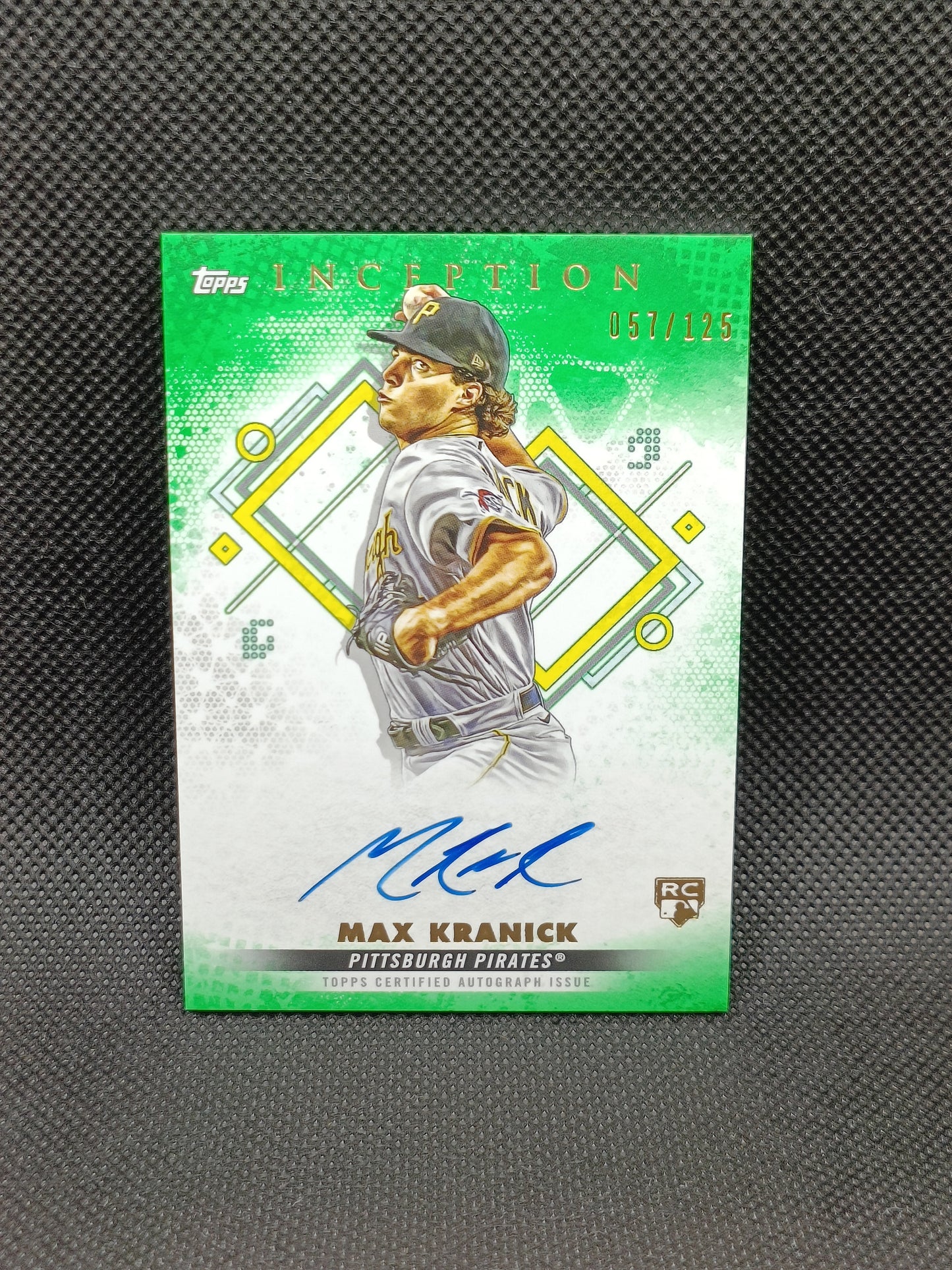 Max Kranick - 2022 Topps Inception Rookie Auto Green /125 - Pittsburgh Pirates