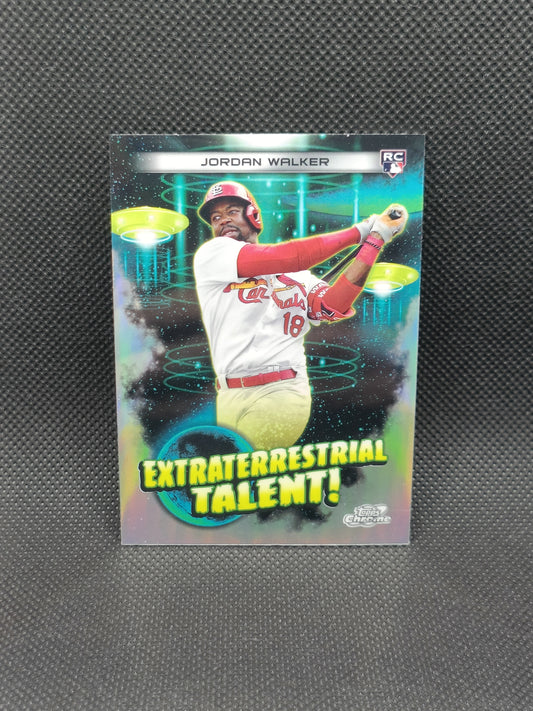 Jordan Walker - 2023 Topps Chrome Rookie Extraterrestrial Talent Insert - St Louis Cardinals