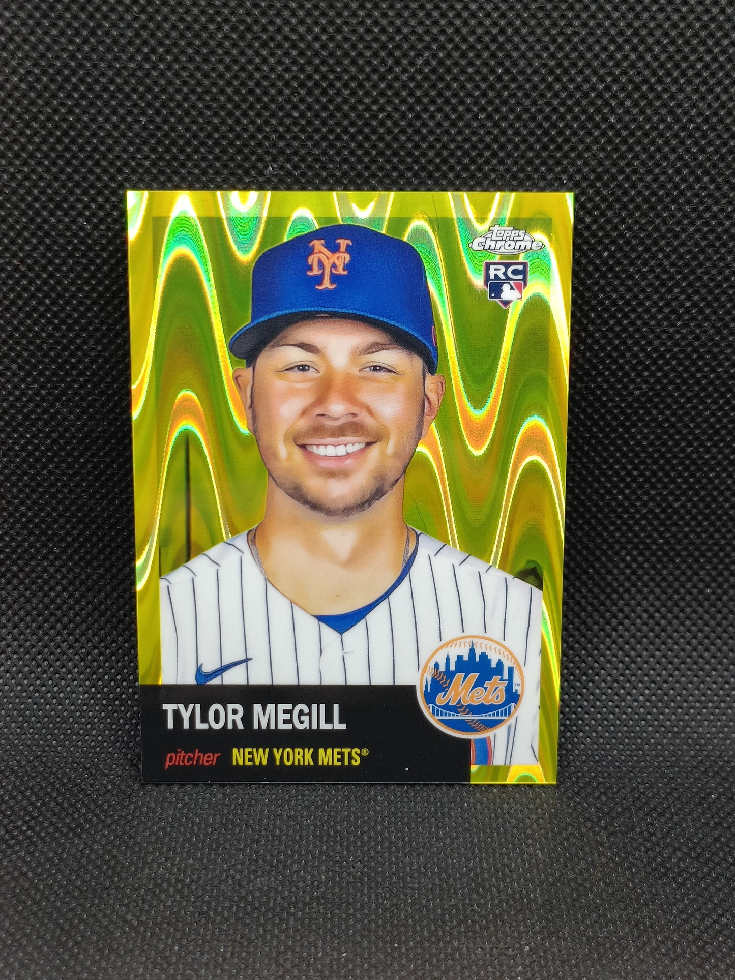 Tylor Megill - 2022 Topps Chrome Platinum Anniversary Rookie Yellow Raywave /250 - New York Mets