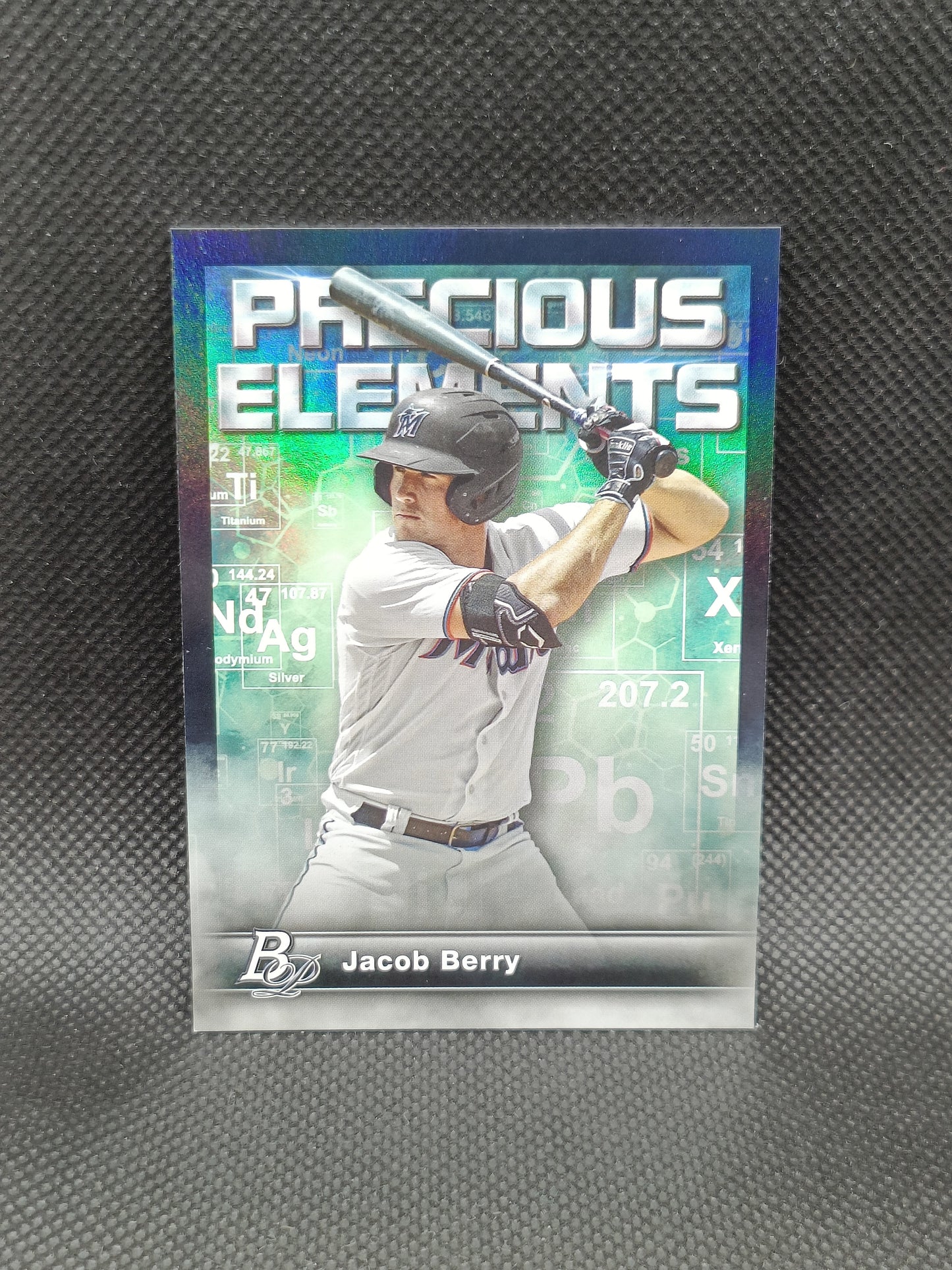 Jacob Berry - 2023 Bowman Platinum Precious Elements Insert - Miami Marlins