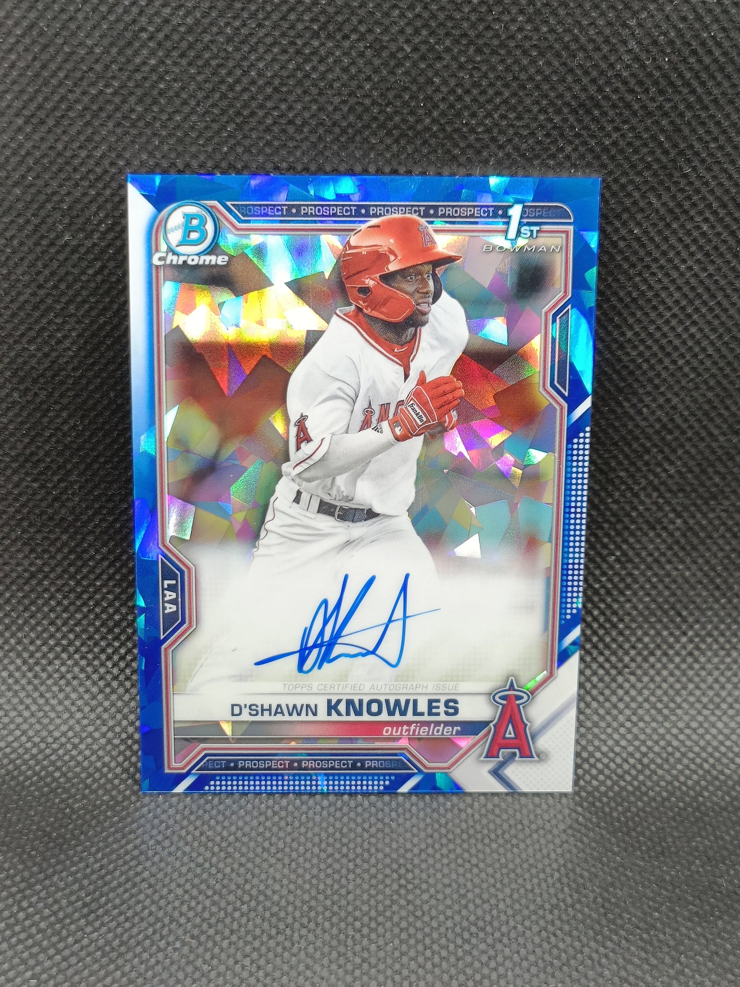 D'Shawn Knowles - 2021 Bowman Sapphire 1st Bowman Auto - LA Angels