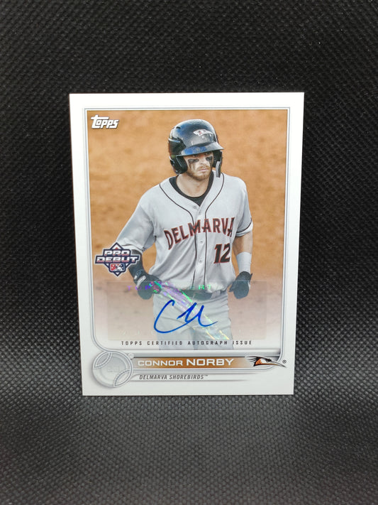 Connor Norby - 2022 Topps Pro Debut Auto - Miami Marlins