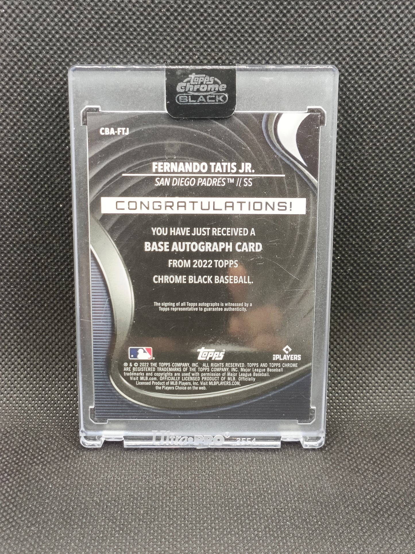 Fernando Tatis Jr - 2022 Topps Chrome Black Gold Mini Diamonds Auto /50 - San Diego Padres