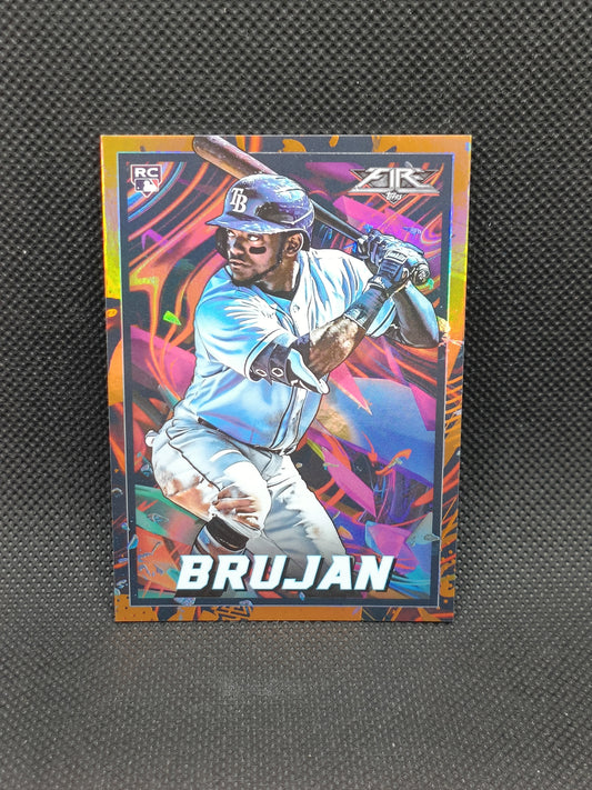 Vidal Brujan - 2022 Topps Fire Rookie Orange /299 - Tampa Bay Rays