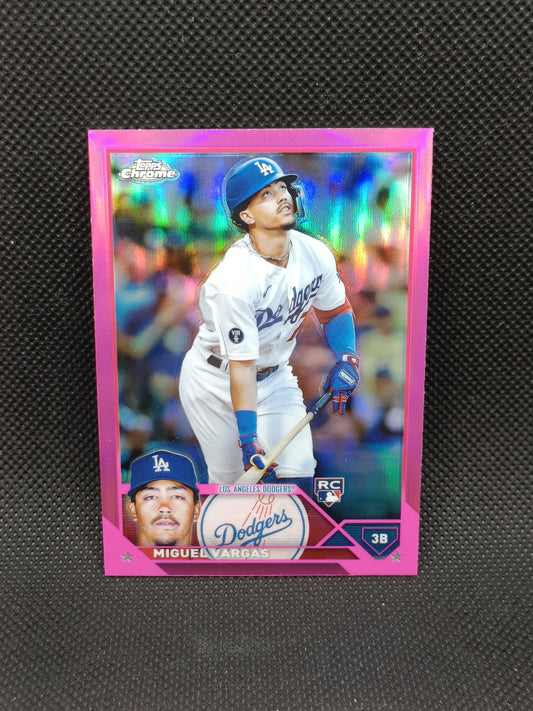 Miguel Vargas - 2023 Topps Chrome Rookie Pink Refractor - LA Dodgers