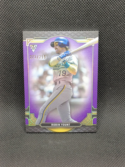 Robin Yount - 2022 Topps Triple Threads Amethyst /299 - Milwaukee Brewers