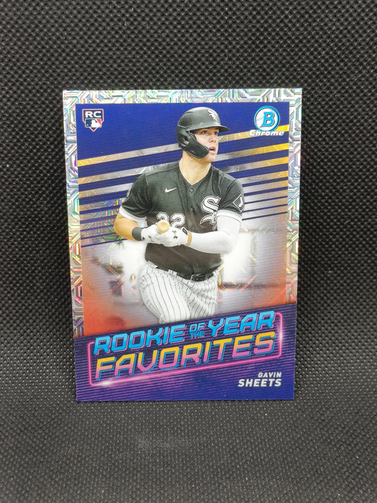 Gavin Sheets - 2022 Bowman Chrome Rookie Of The Year Mojo Insert - Chicago White Sox