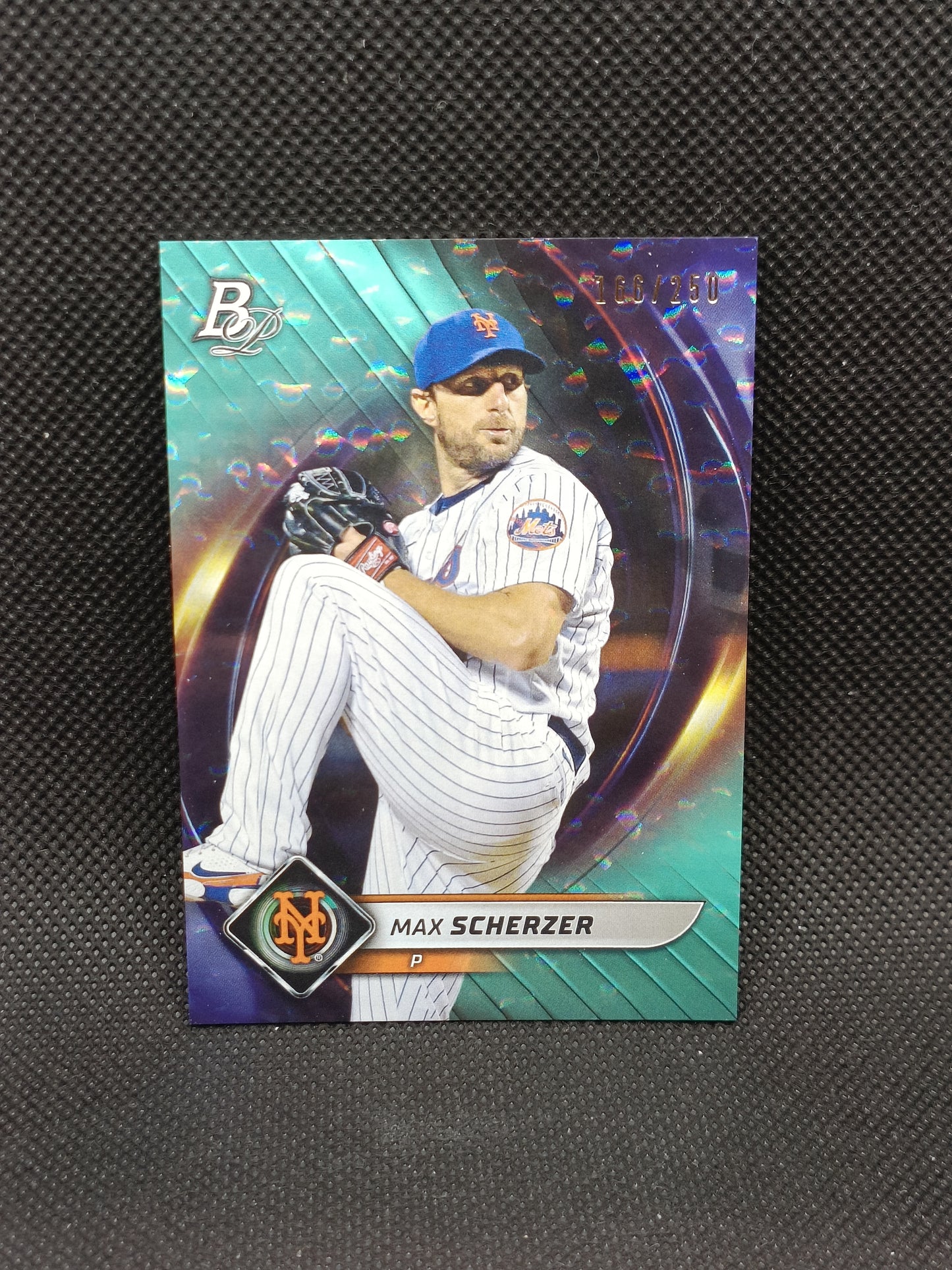 Max Scherzer - 2022 Bowman Platinum Aqua Ice Foil /250 - New York Mets