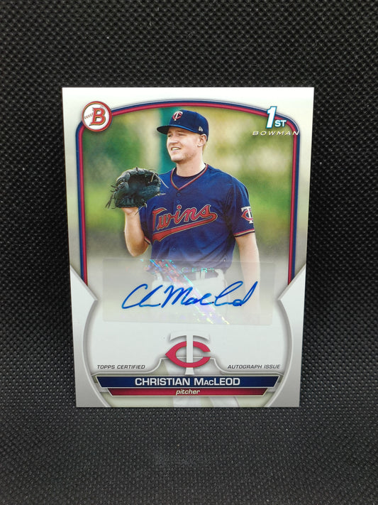 Christian MacLeod - 2023 Bowman Auto 1st Bowman - Minnesota Twins