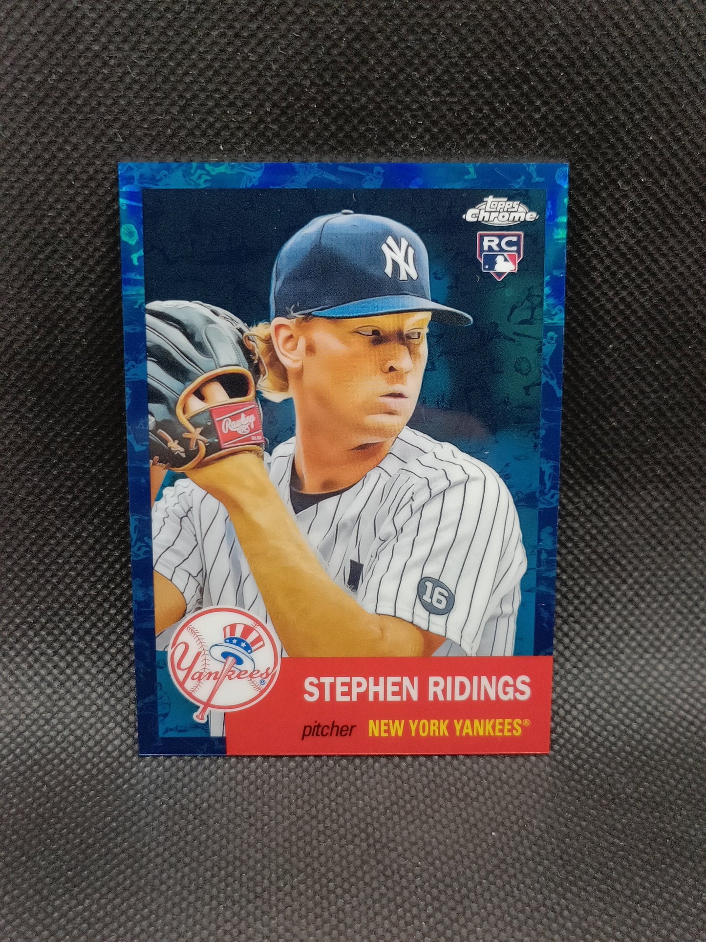 Stephen Ridings - 2022 Topps Chrome Platinum Anniversary Rookie Toile White & Blue /199 - New York Yankees