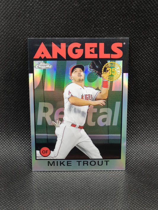 Mike Trout - 2021 Topps Chrome 1986 Insert - LA Angels