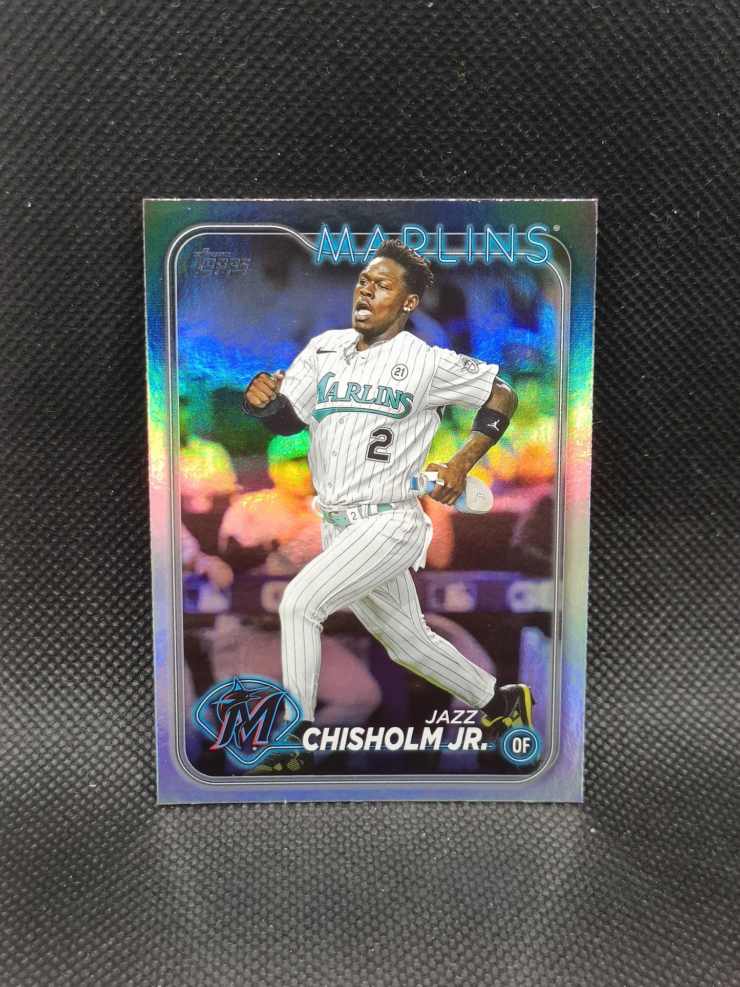 Jazz Chisholm Jr - 2024 Topps Series One Rainbow Foil - Miami Marlins