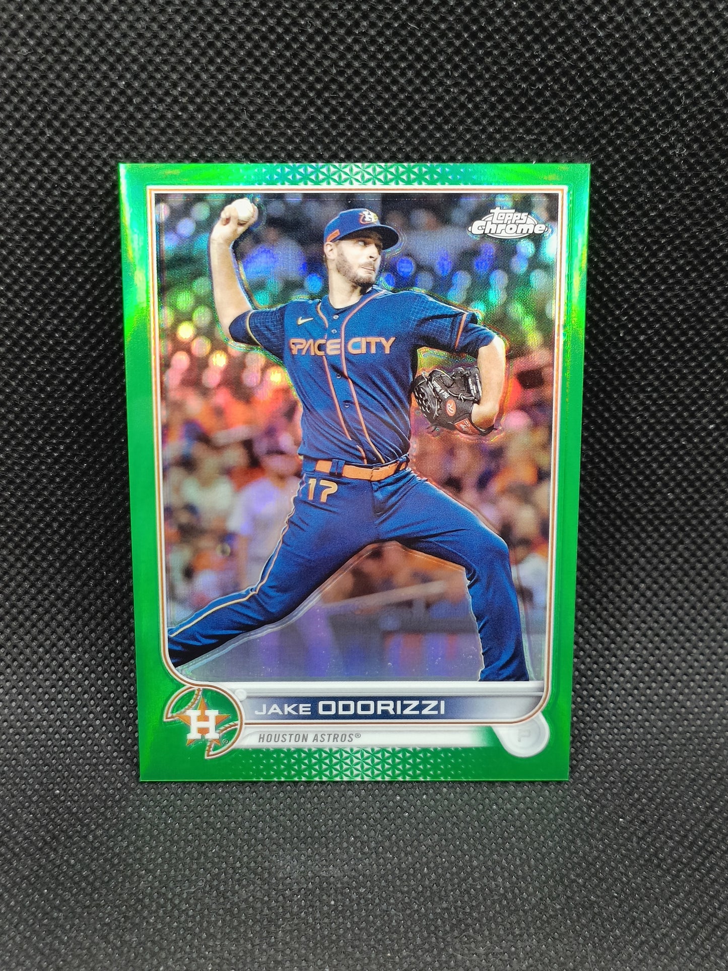 Jake Odorizzi - 2022 Topps Chrome Update Green Refractor /75 - Houston Astros