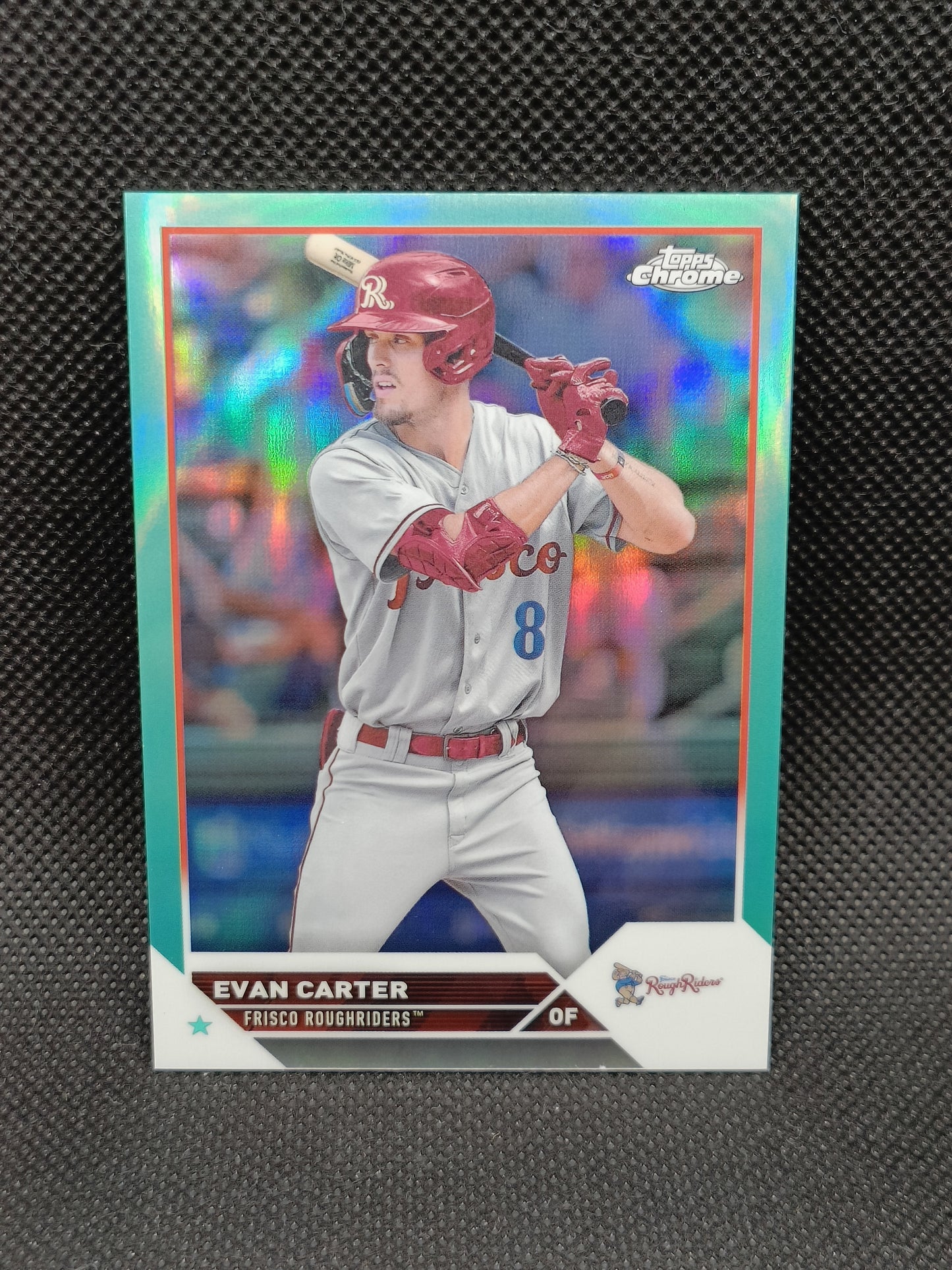 Evan Carter - 2023 Topps Pro Debut Chrome Aqua /75 - Texas Rangers