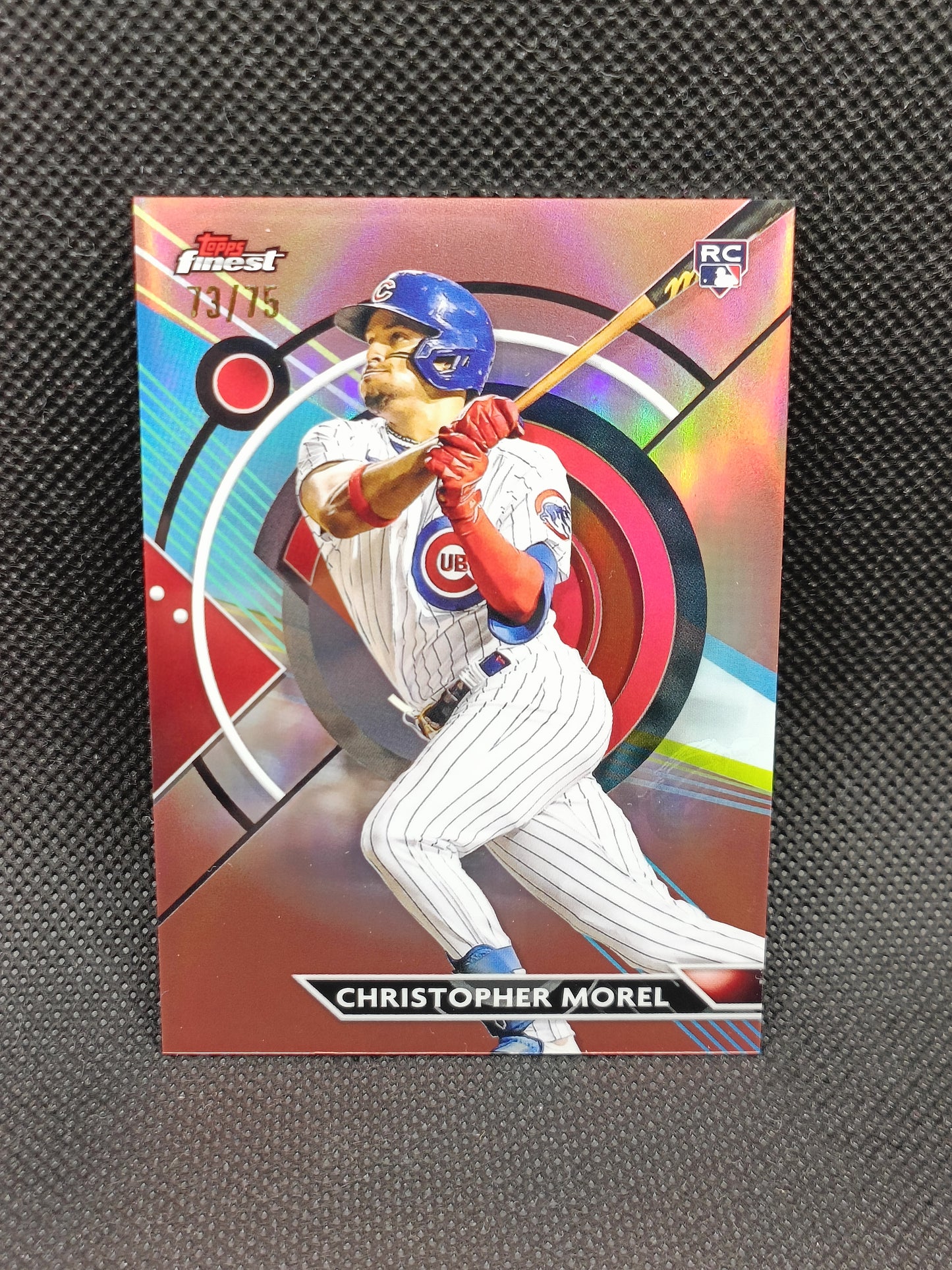 Christopher Morel - 2023 Topps Finest Rookie Rose Gold /75 - Chicago Cubs