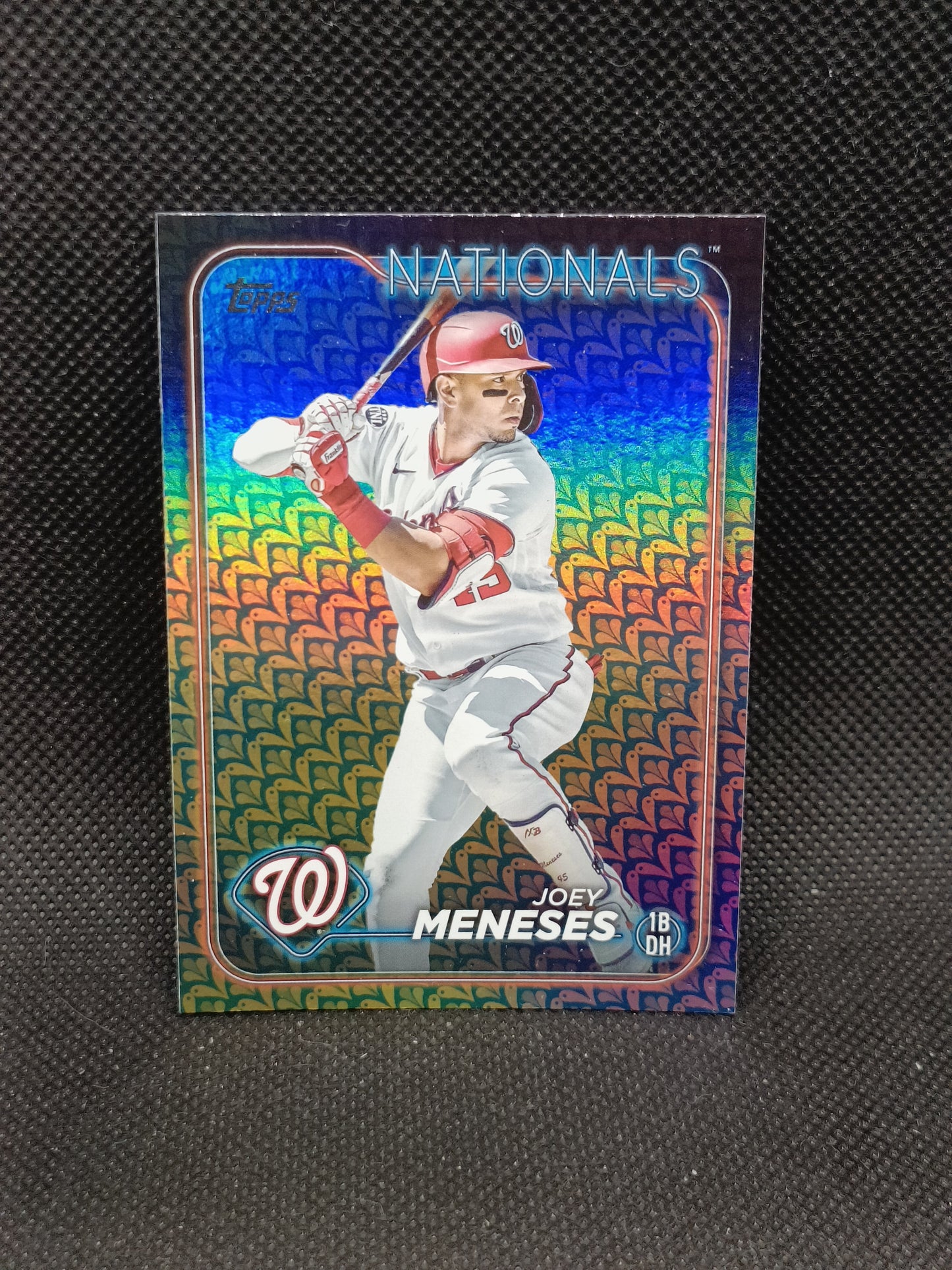 Joey Meneses - 2024 Topps Series One Holiday Foil - Washington Nationals