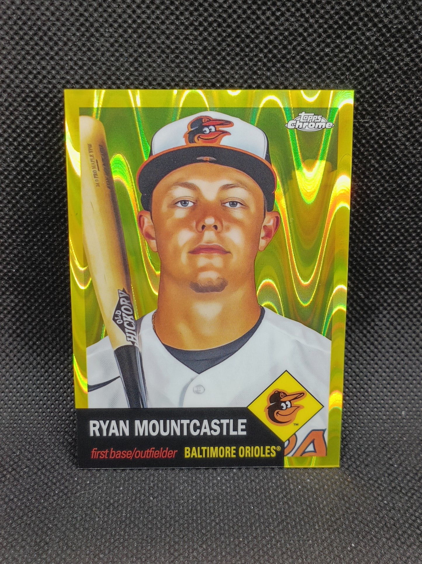 Ryan Mountcastle - 2022 Topps Chrome Platinum Anniversary Yellow RayWave /250 - Baltimore Orioles