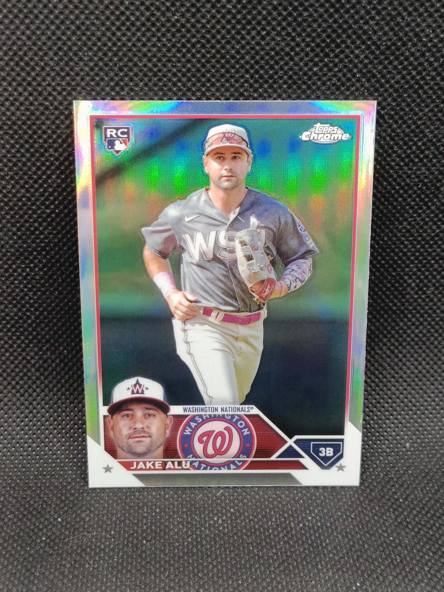 Jake Alu - 2023 Topps Chrome Update Rookie Refractor - Washington Nationals