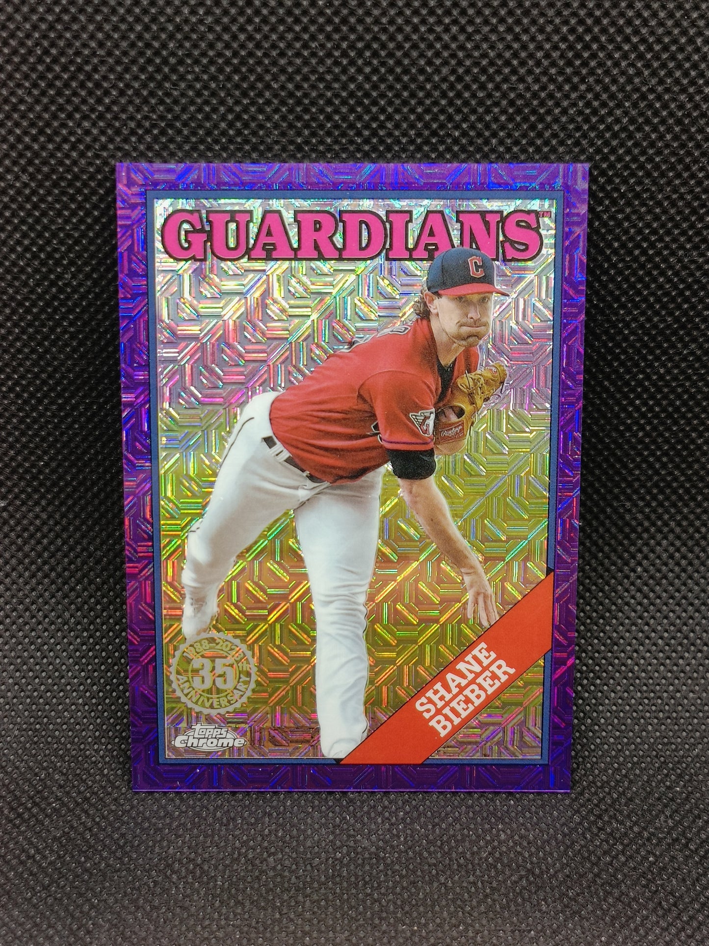 Shane Bieber - 2023 Topps Update 1988 Silver Mojo Pack Purple /75 - Cleveland Guardians