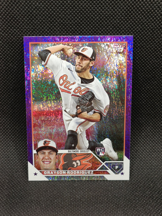 Grayson Rodriguez - 2023 Topps Update Series Rookie Purple Foil /799 - Baltimore Orioles