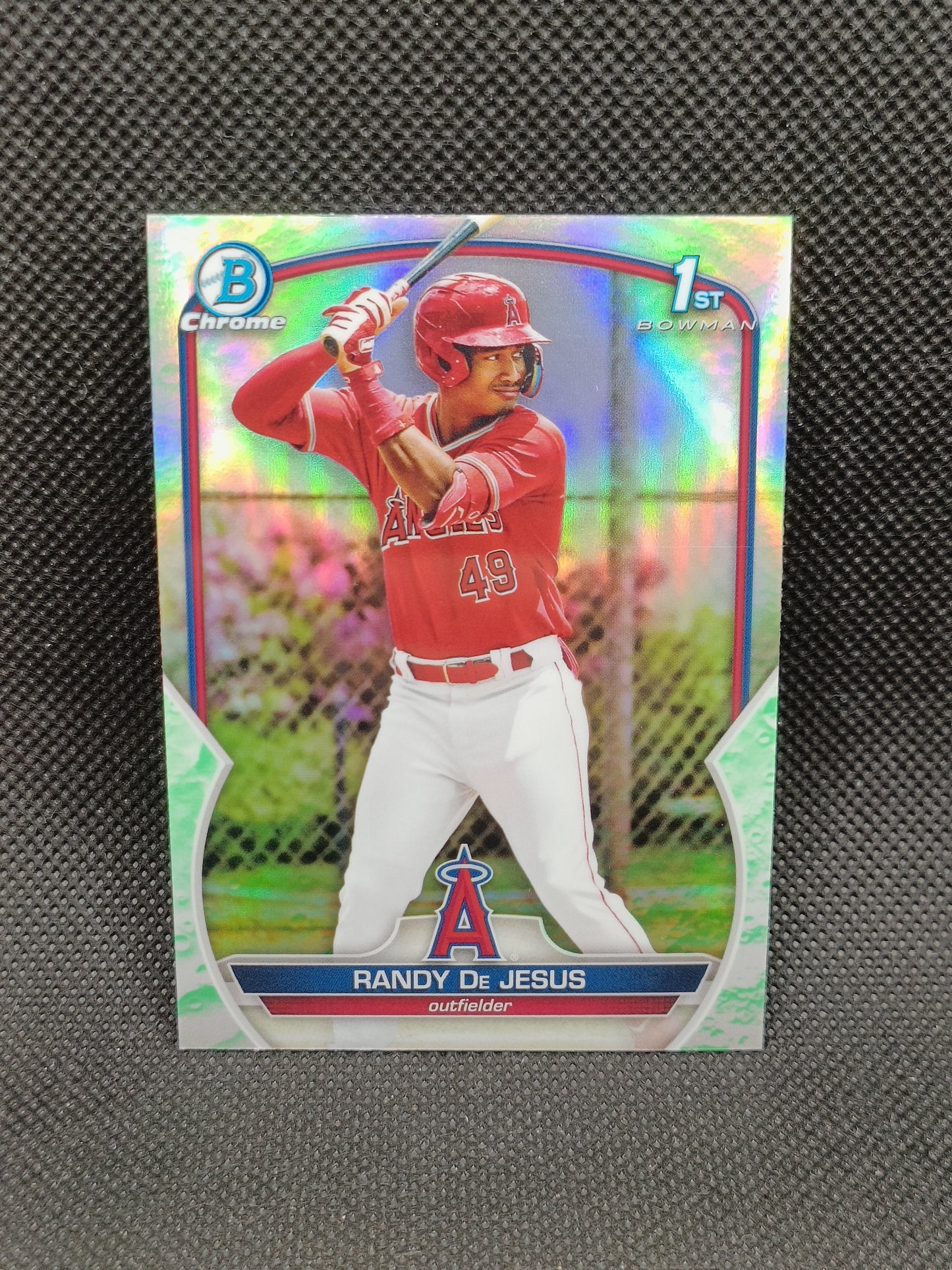 Randy De Jesus - 2023 Bowman Chrome 1st Bowman Lunar Glow Refractor - LA Angels