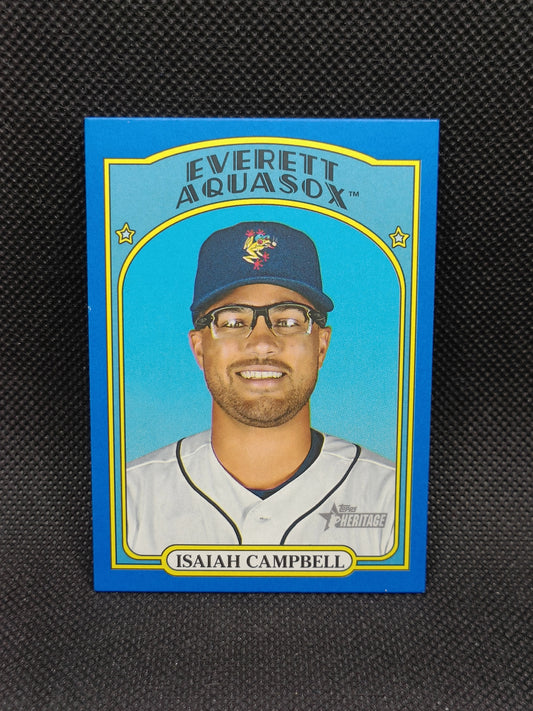 Isaiah Campbell - 2021 Topps Heritage Minor League Blue /99 - Boston Red Sox