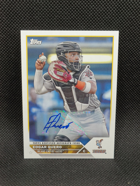 Edgar Quero - 2023 Topps Pro Debut Auto - Chicago White Sox