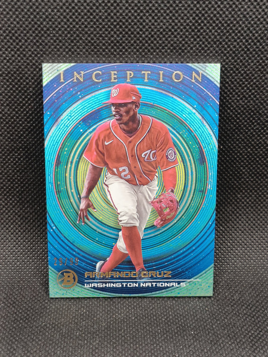 Armando Cruz - 2022 Bowman Inception Blue Foil /99 - Washington Nationals