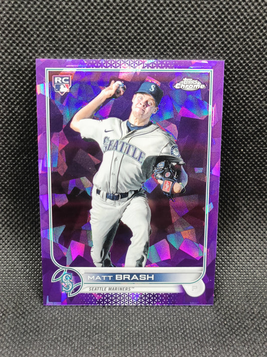 Matt Brash - 2022 Topps Chrome Sapphire Rookie Purple /10 - Seattle Mariners