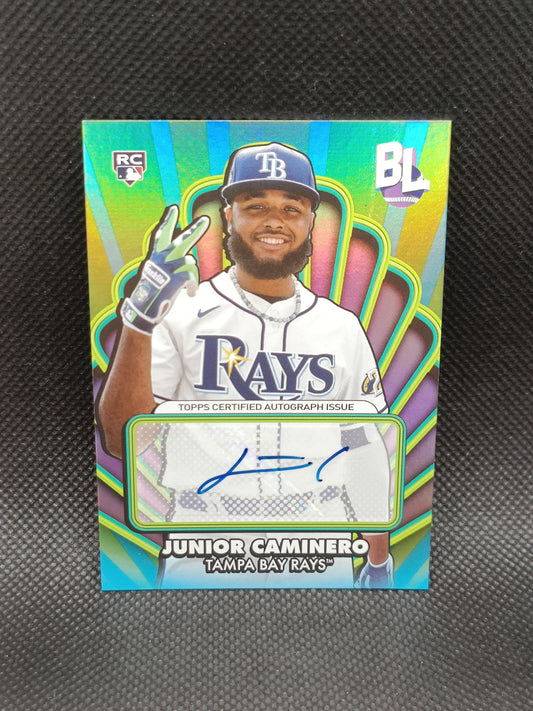 Junior Caminero - 2024 Topps Big League Rookie Auto - Tampa Bay Rays