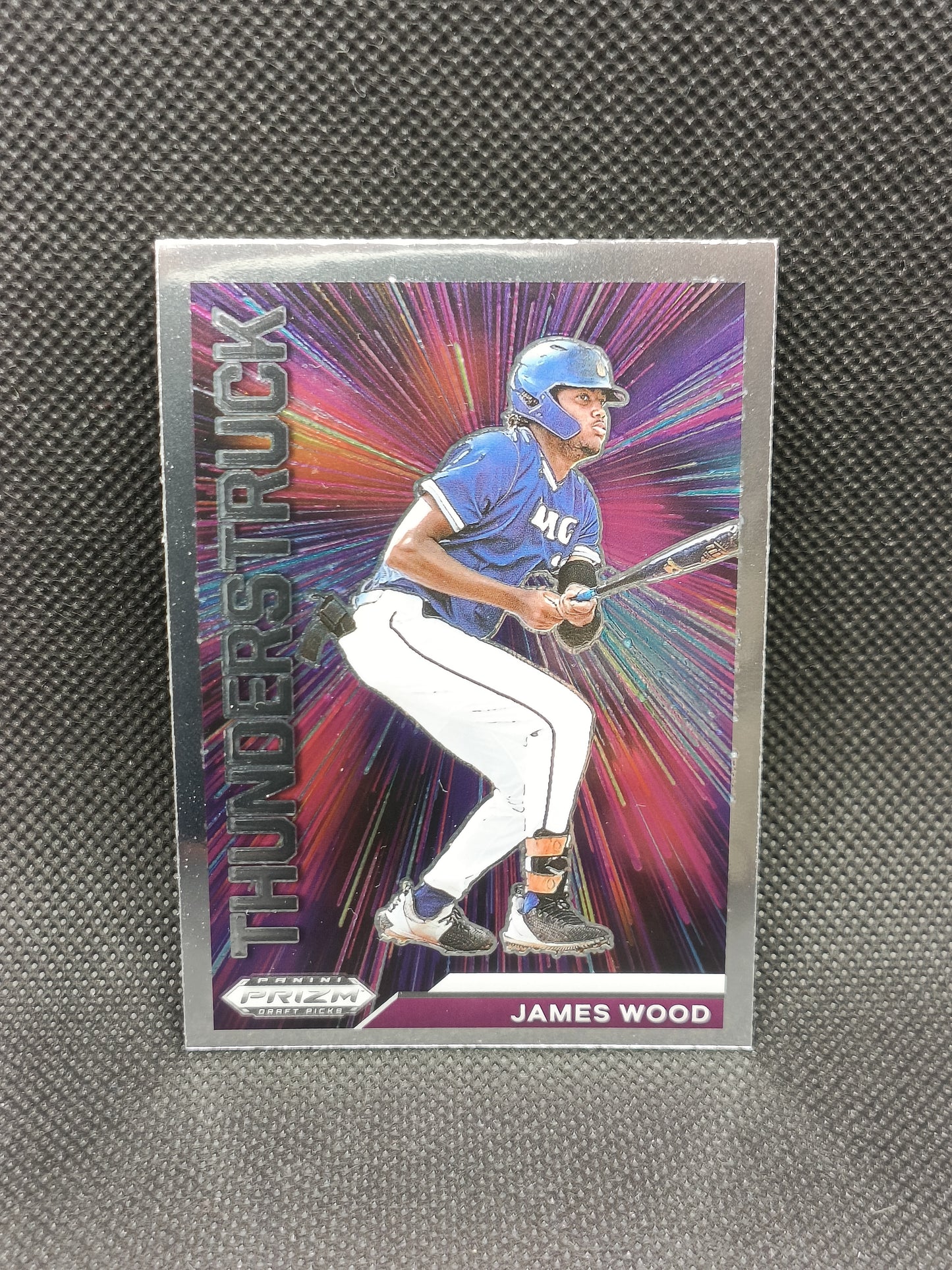 James Wood - 2021 Panini Prizm Draft Picks Thunderstruck Insert - Washington Nationals