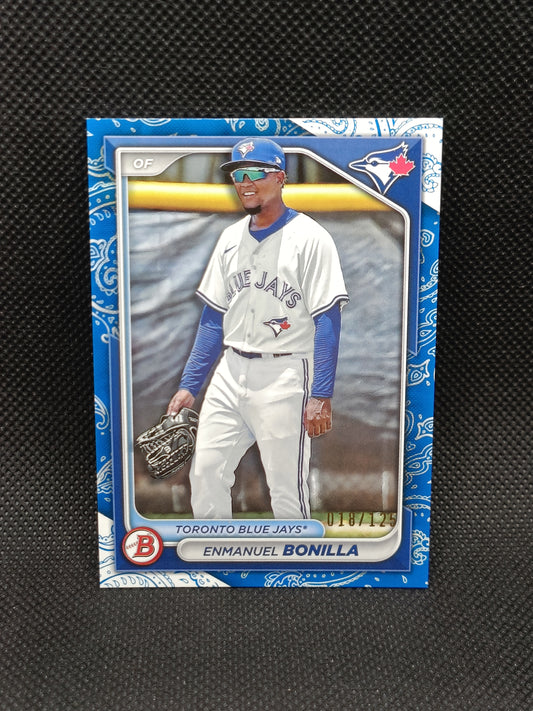 Enmanuel Bonilla - 2024 Bowman Blue Pattern /125 - Toronto Blue Jays