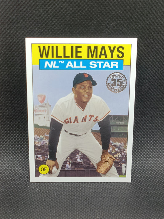 Willie Mays - 2021 Topps Series Two 1986 Topps All Star Insert - San Francisco Giants